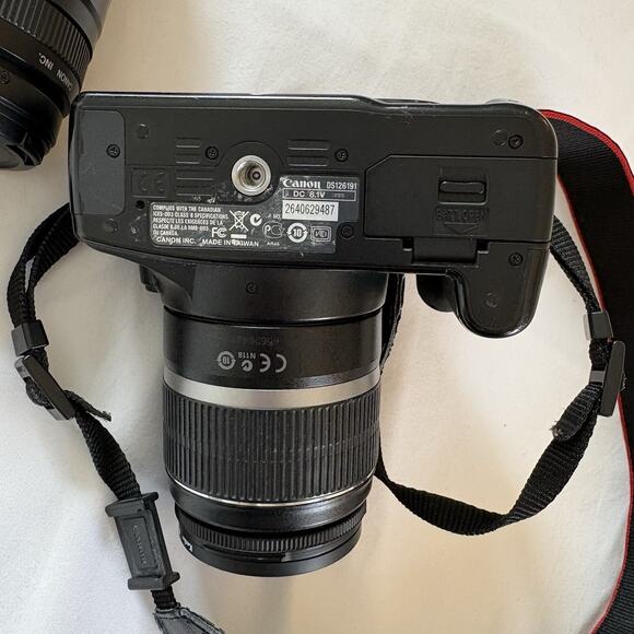 Canon EOS Rebel XS DS126191 Camera 2 Lenses (18-55 & 75-300mm) Battery & Charger - Picture 6 of 16